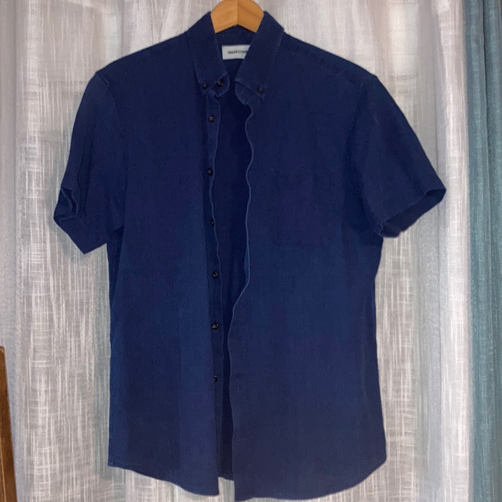 The short sleeve Jack in indigo waffle 42